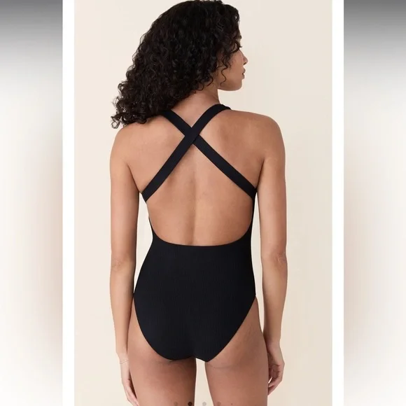 ANDIE SWIM The Tulum One Piece Medium in Black NWT 115 - Picture 2 of 10
